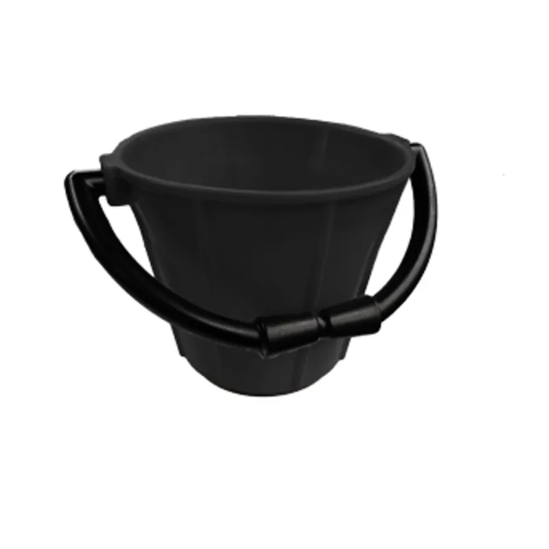 Pvc Schlagpüts Schwarz 7,5l; mit Kunststoff Bügel und Griff