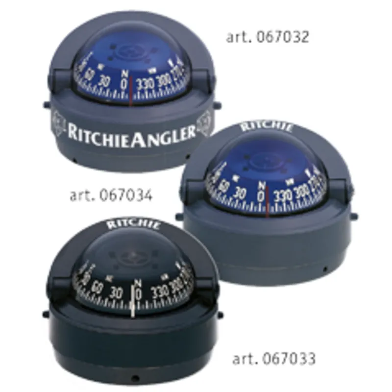 Ritchie Kompass Modell 'Explorer S-53g', 12v, Aufbaukompass, Rose Ø69,9mm/5°, Grau