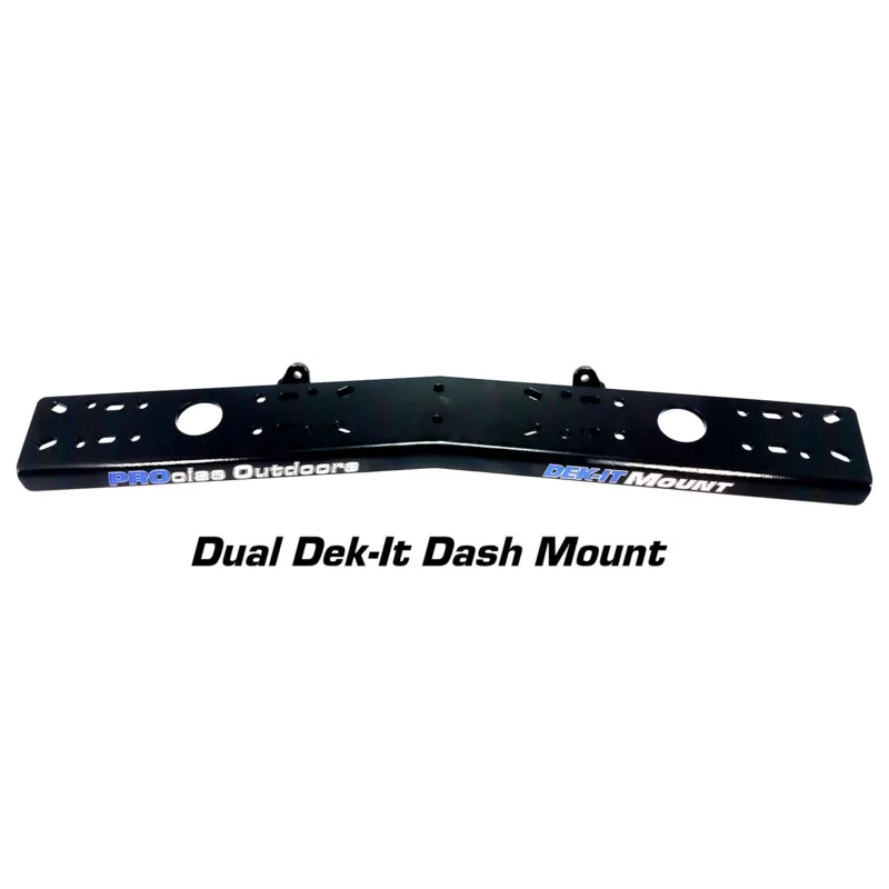 Deck-It Mount Dual Dash Schwarz