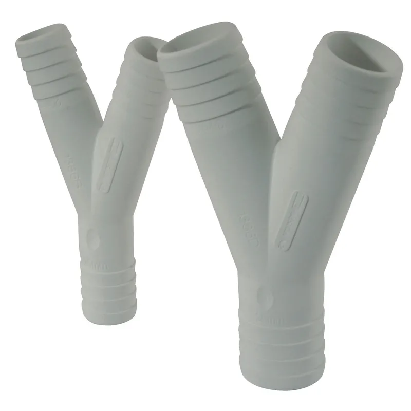 Kunststoff Y-Schlauchverbinder, Ø38x38x38mm, Weiß