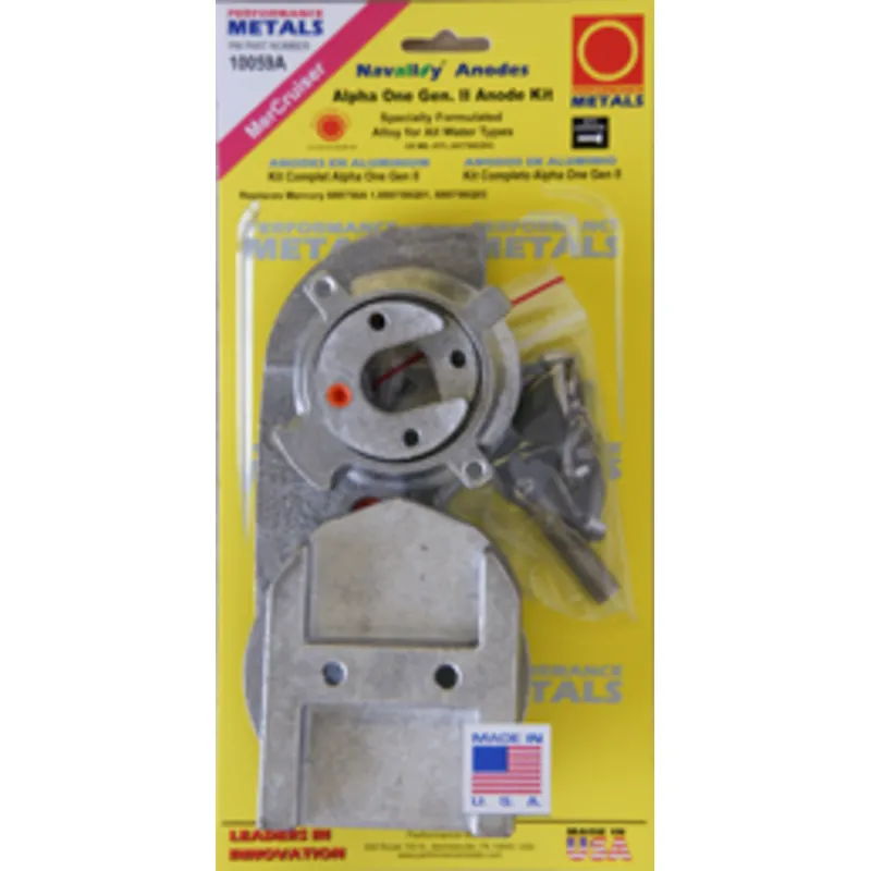 Aluminium Anode Kit Navalloy, Alpha-1-Gen Ii, 1991 - Present