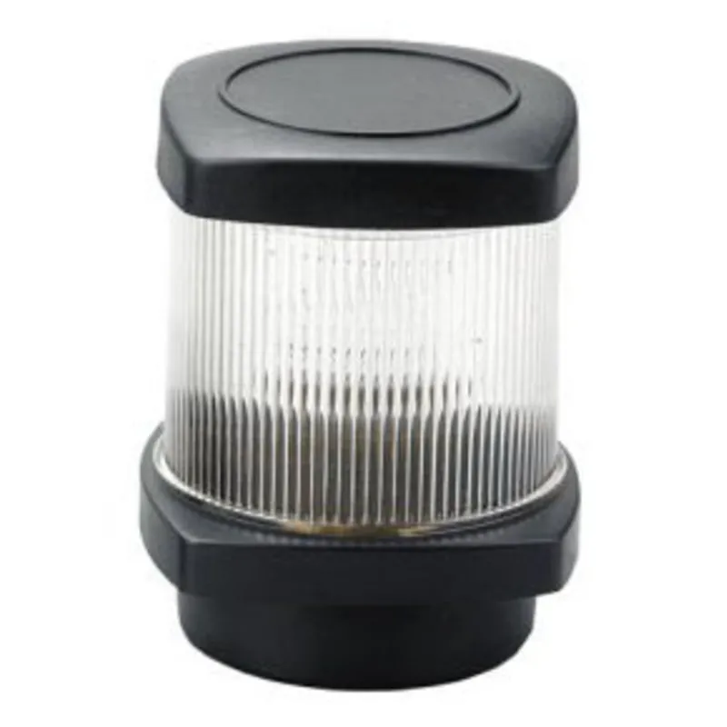 Positionslaterne, Ankerlicht, 12v/10w, 360°, 1nm, Schwarzes Gehäuse mit Klarer Linse