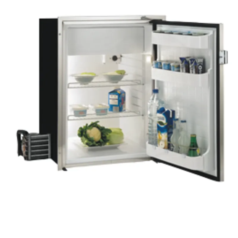 Niro Einbaukühlschrank 'Sea Steel' 'C130lx', 133l (Gefrierfach 17,1l) 12/24v, Ext. Kompressor