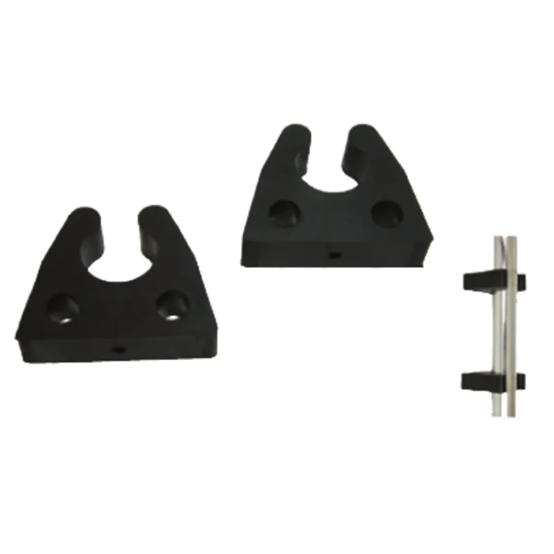 Gummi-Halter für Rohr, Ø22-25mm, Schwarz (Per Paar)