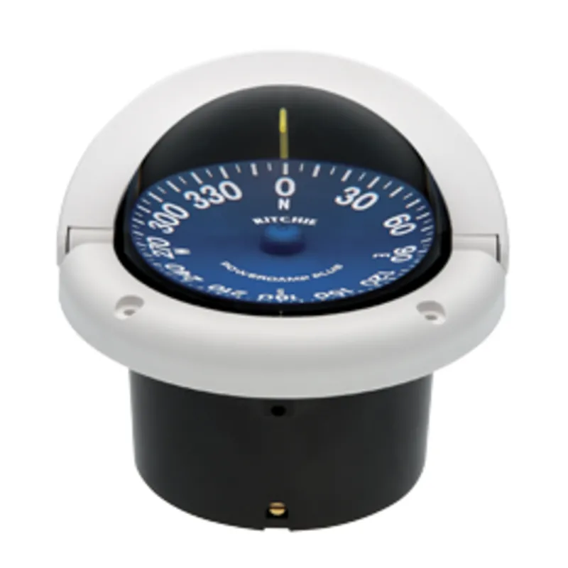 Ritchie Kompass Modell 'Supersport Ss-1002', 12v, Einbaukompass, Rose Ø93,5mm/5°, Weiß
