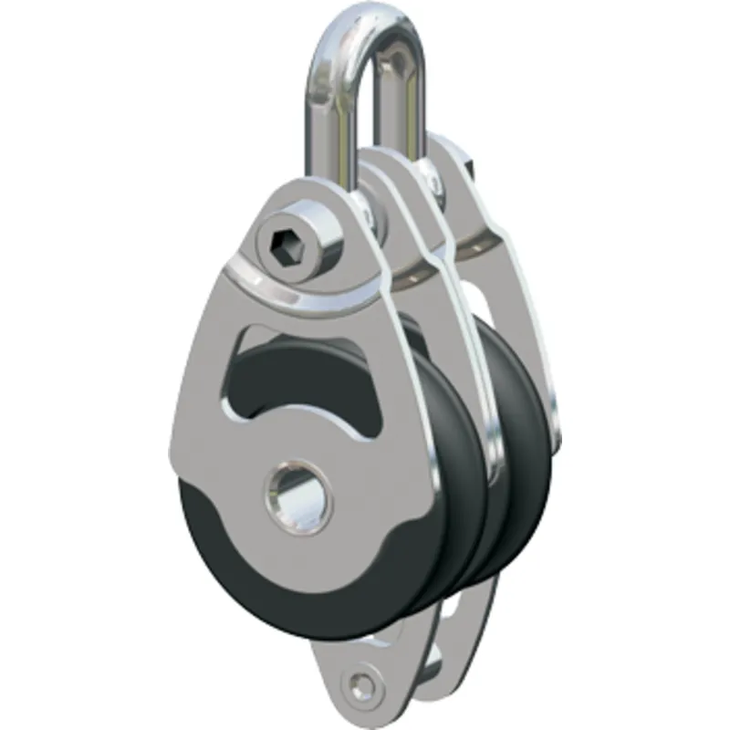 Antal Niro 316 Mini Blöcke Serie 34x6, Kugelgelagert, Double Blöcke + Becket (Unterbügel)