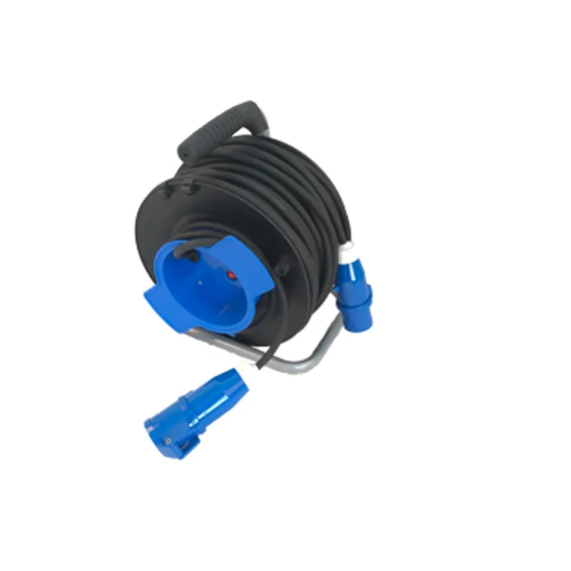 Neopren Kabeltrommel, 50m Cee Stecker Nach Cee Gegenstecker