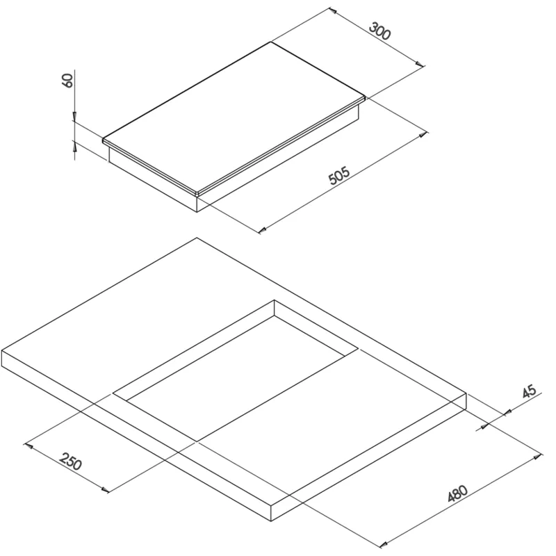 Induktionskochplatte