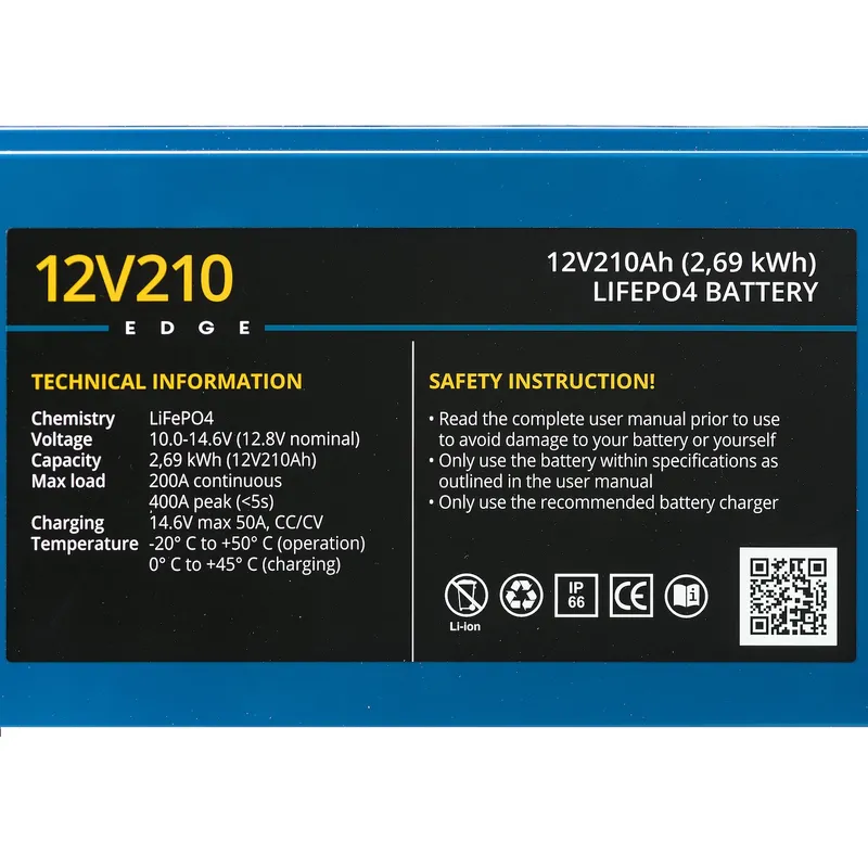 Rebelcell 12V210 EDGE LiFePO4 Batterie (2,69 kWh)