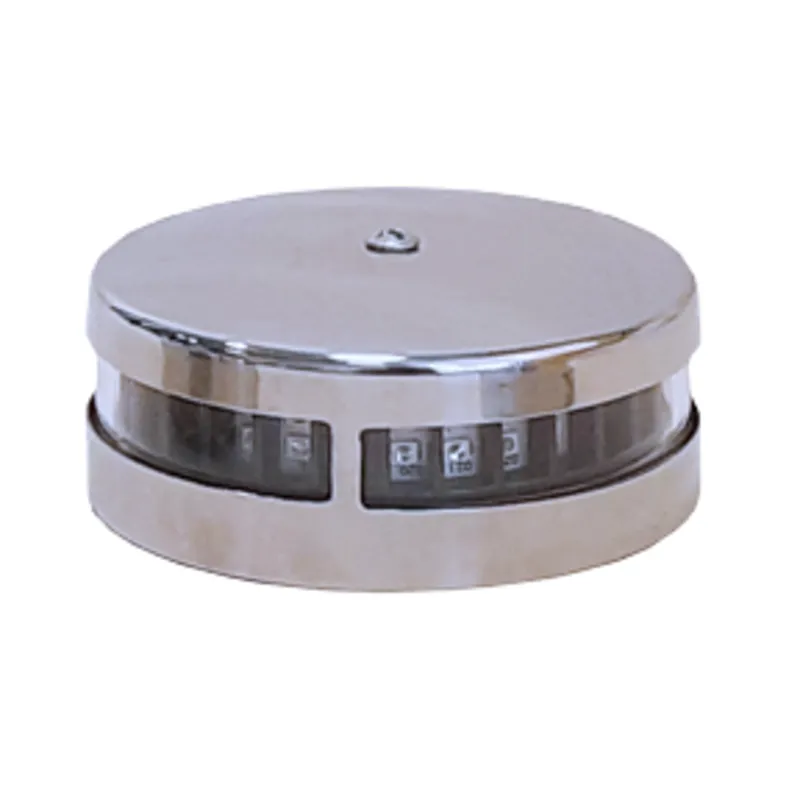 Led Positionslaterne, Poliertes Niro 304 Gehäuse; 10-30v; Rot/Grün, 2x112.5°