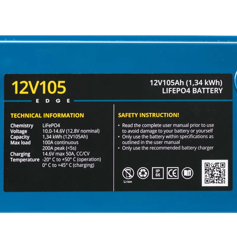 Rebelcell 12V105 EDGE LiFePO4 Batterie (1,34 kWh)