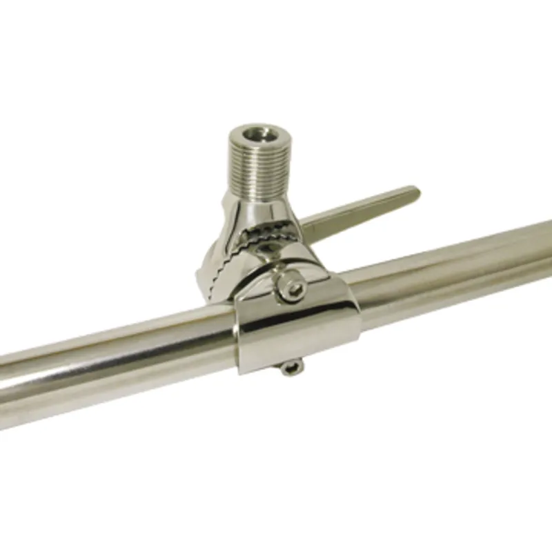 Kunststoff Verstellbarer Antennefuß für Relingsmontage (Ø20-25mm)