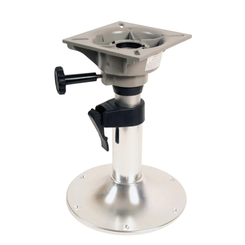 Aluminium Belle Deluxe Verstellbares Stuhlbein, H=310-450mm 360° Drehscheibe, Aluminium