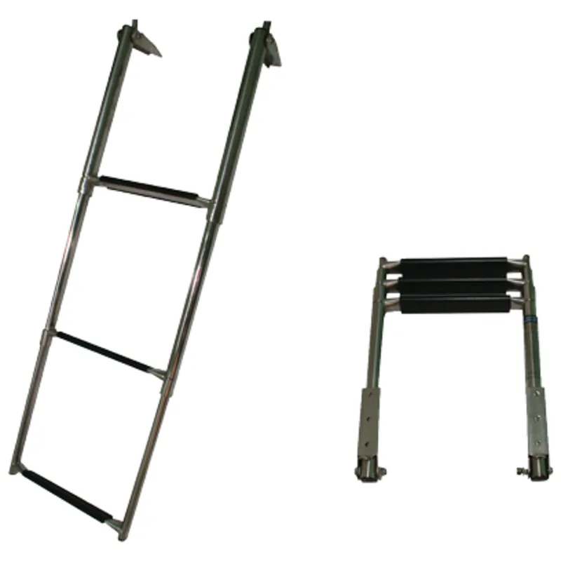 Niro Teleskopische Badeleiter, 3-Stufen mit Kunststoff Bekleidet, Max. Rohr Ø32mm