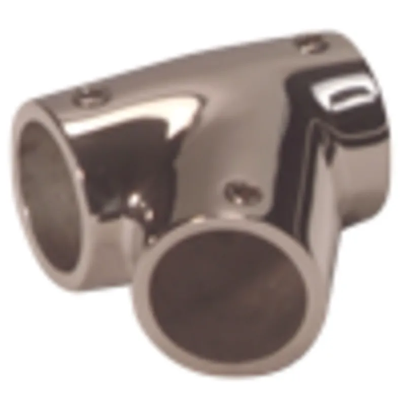 Niro T-Stück Links, Ø22,25mm, 60°