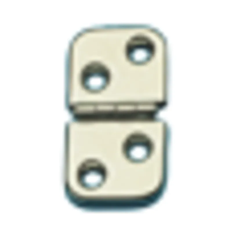 Niro Scharnier, 60x32mm, Ø5mm