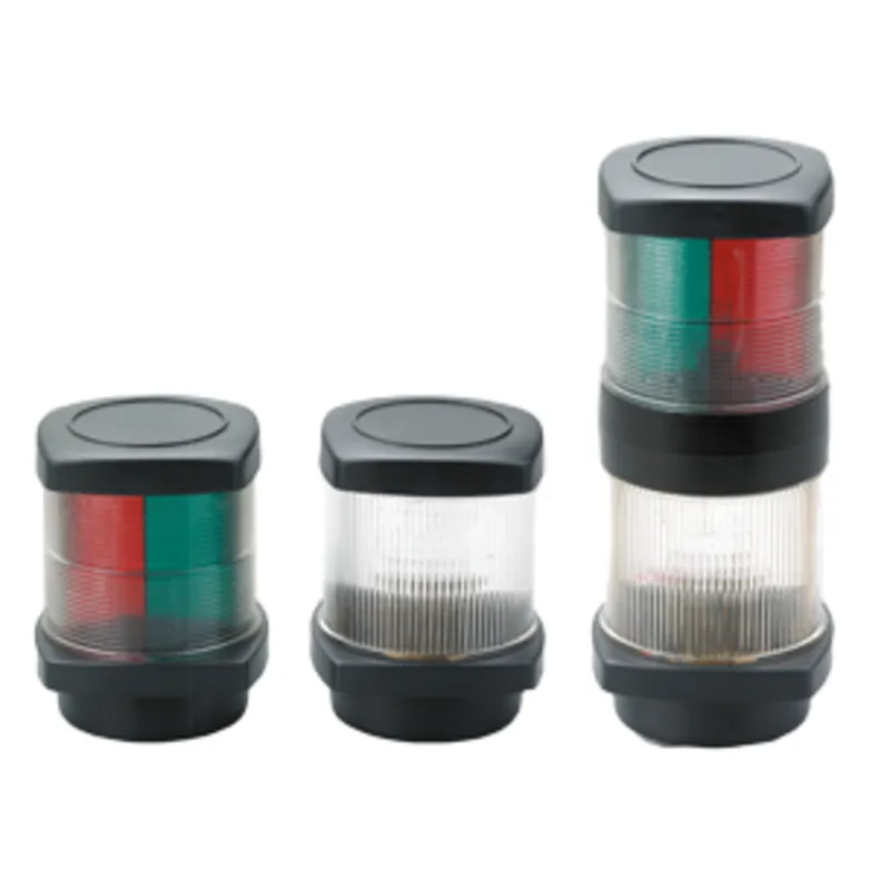 Positionslaterne, 12v, 2x112,5°/1x135° & 1x360°, 1nm, Schwarzes Gehäuse, Rot/Grün/Klar