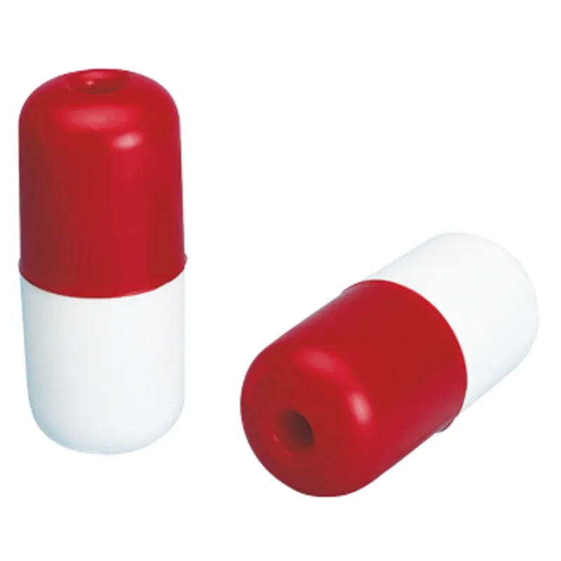 Kunststoff Markierungsschwimmer, Leine Bis Ø13mm, 140x60mm, Rot/Weiß