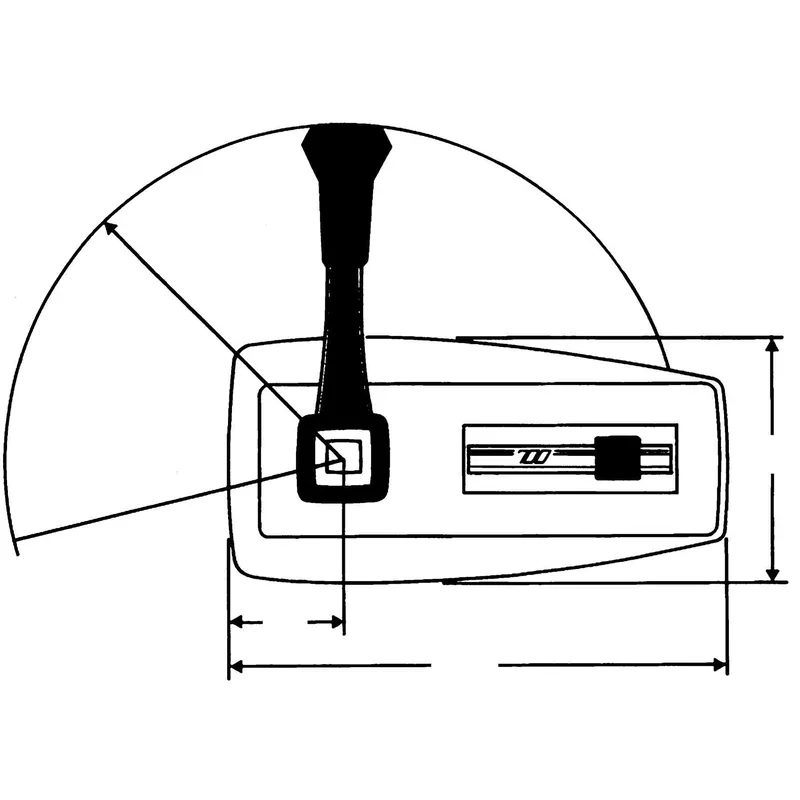 Seastar Einhebel-Fernbedienung C80, Seitenmontage, Standard
