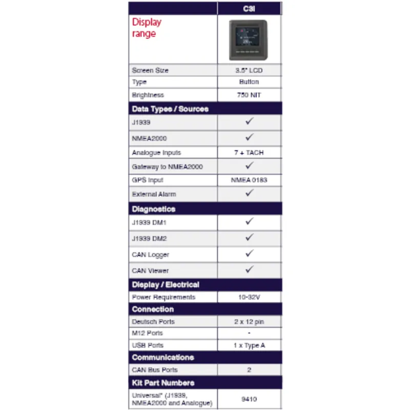 Veethree Engine Motor (Low Profile) 3.5" Lcd/Button C3i Universal