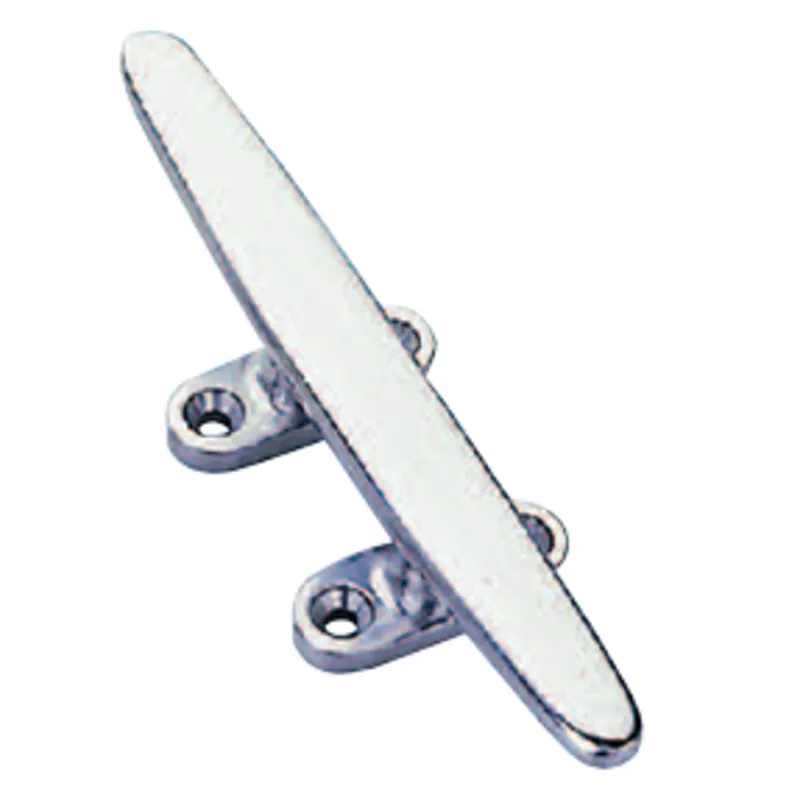 Niro Klampe mit Flachem Fuß, L=203mm