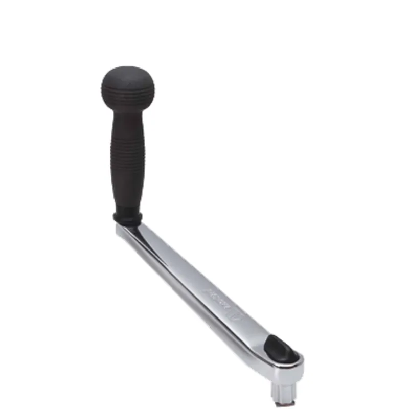 Verchromte Winsch-Kurbel, L=250mm, Gewicht 1,46kg, Lock-In mit Ball-Griff