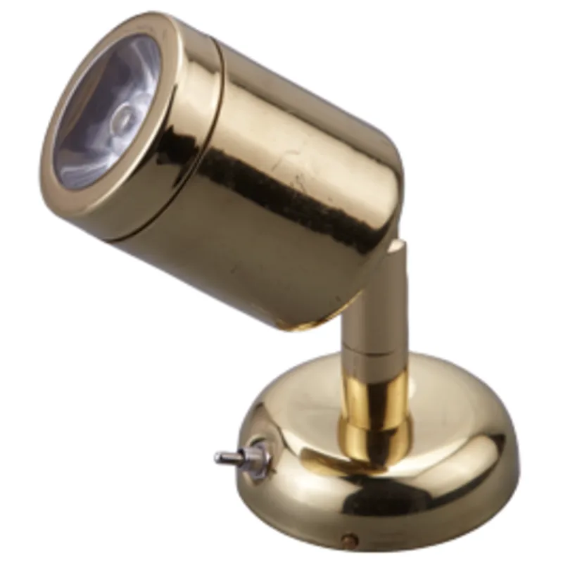 Led Wand-Leselampe (Mini), Messing, 8-30v/1,2w, Led 1x 1w, H=112mm