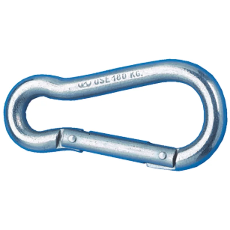 Niro Karabinerhaken, Ø8mm, H=80mm (Bruchlast 800kg)