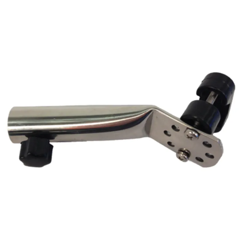 Niro Flaggenstockhalter für Montage auf Reling 45°, Innenmaß Ø22mm