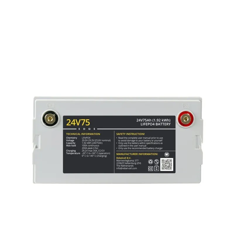 Rebelcell 24V75 EDGE LiFePO4 Batterie (1,92 kWh)