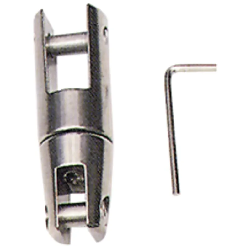 Niro Ankerketteverbindungsglied, A=115mm, B=18mm, C=14mm, D=48mm, E=28mm (Wirbelnd Modell, Bis 1350kg)