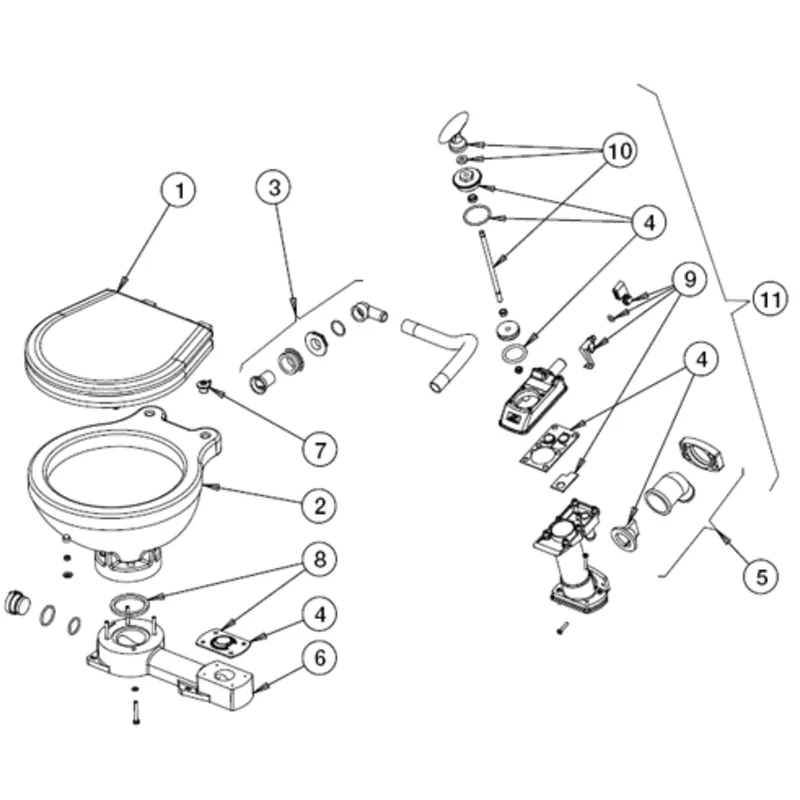 Johnson Pump Fußdichtungssatz