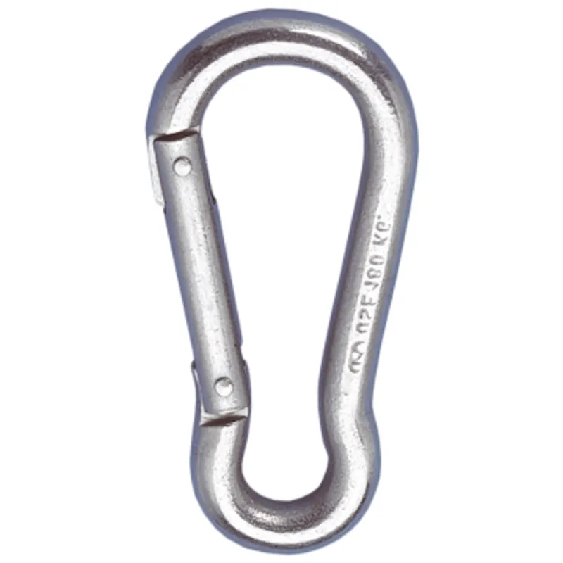 Niro Karabinerhaken, Ø6mm, H=60mm (Bruchlast 320kg)