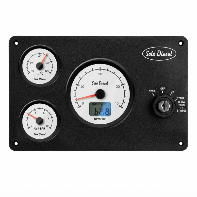 Solé Bedienpanel SSG-30 Mini-74/SM-105/103 ETS 12V weiss (ersetzt SVT-30, 22.60974130)