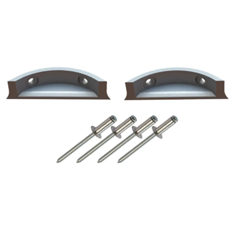 Goïot Tradition Aluminium Verschleißnocken, Inkl. Blindnieten (Satz Von 2 Stück)