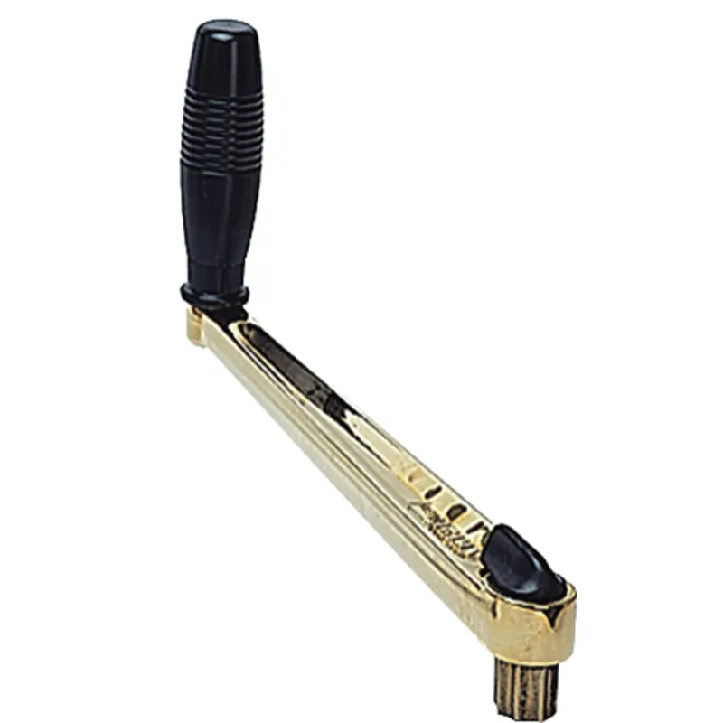 Bronze-Polierte Winsch-Kurbel 'Classic', L=250mm, Gewicht 1,4kg, Einzelner Griff