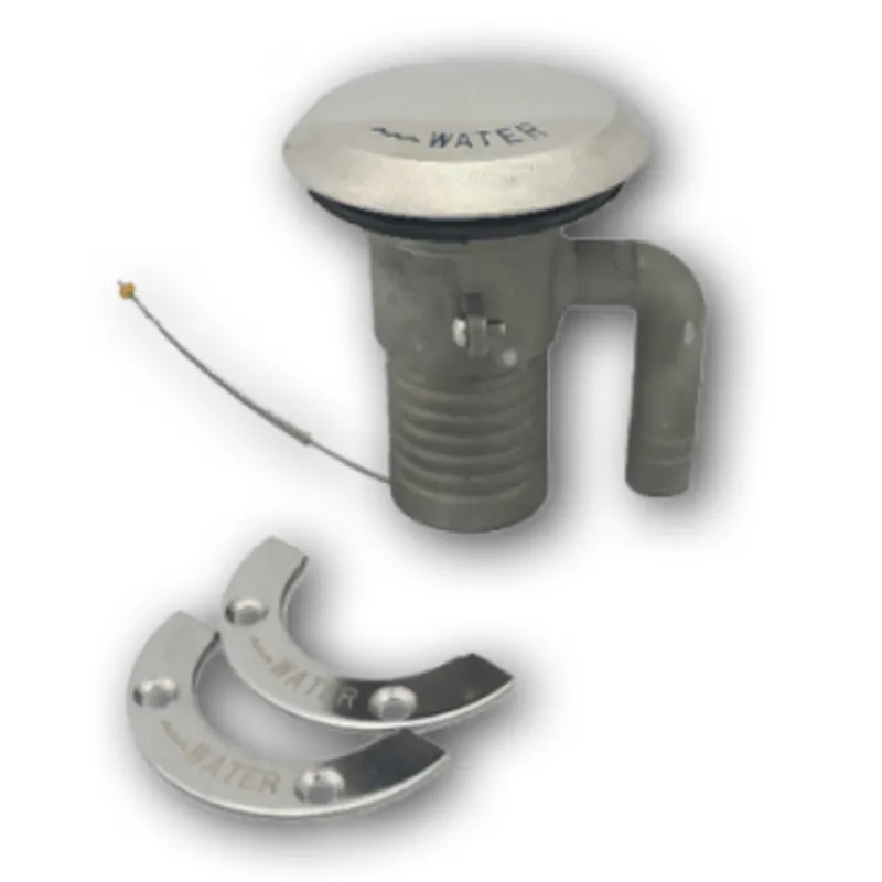 Niro Deckeinfüllstütze 'Water' mit Entlüftung; Anschluss 38mm