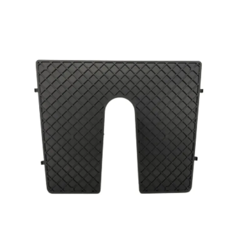 Heckspiegelschutzplatte, 450x360mm, mit Einkerbung, Black