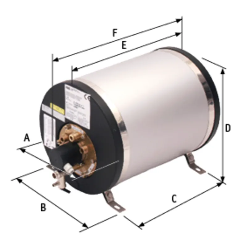 Aluminium Marine Warmwasserbereiter, 1200w/22l, Rundes Modell, Gewicht 14kg