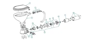 Ersatzteile Johnson Pump AquaT Standard + allpa Space Saver Elektrische Toilette