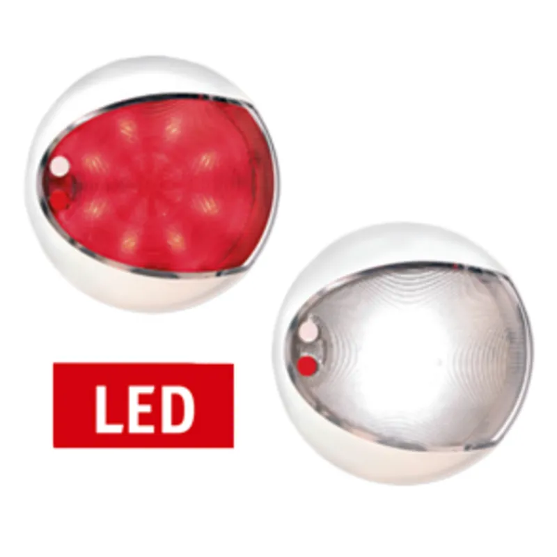 Hella Euroled Touch, 2-Farbe Led, Weiß / Rot, 9-33v, Weiß Huis, Ø129,5mm, H=29,5mm