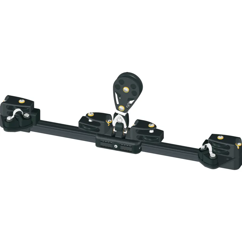 Antal aluminum Endfitting mit 2 Umlenkrollen für Travellerschiene 31x21mm