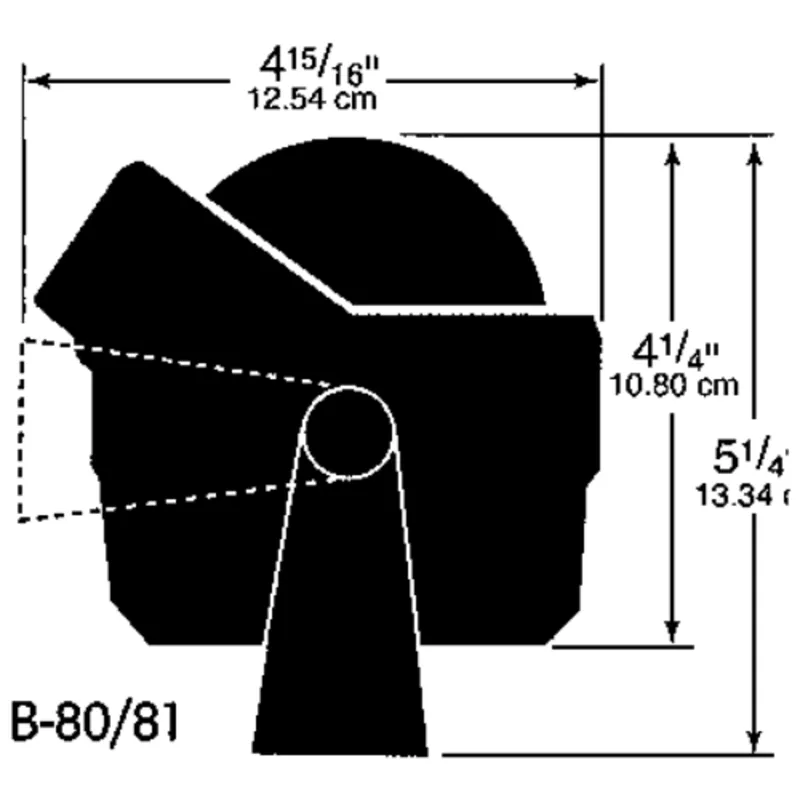 Ritchie Kompass Modell 'Voyager B-81', 12v, Bügelkompass, Rose Ø76,2mm/5°, Schwarz