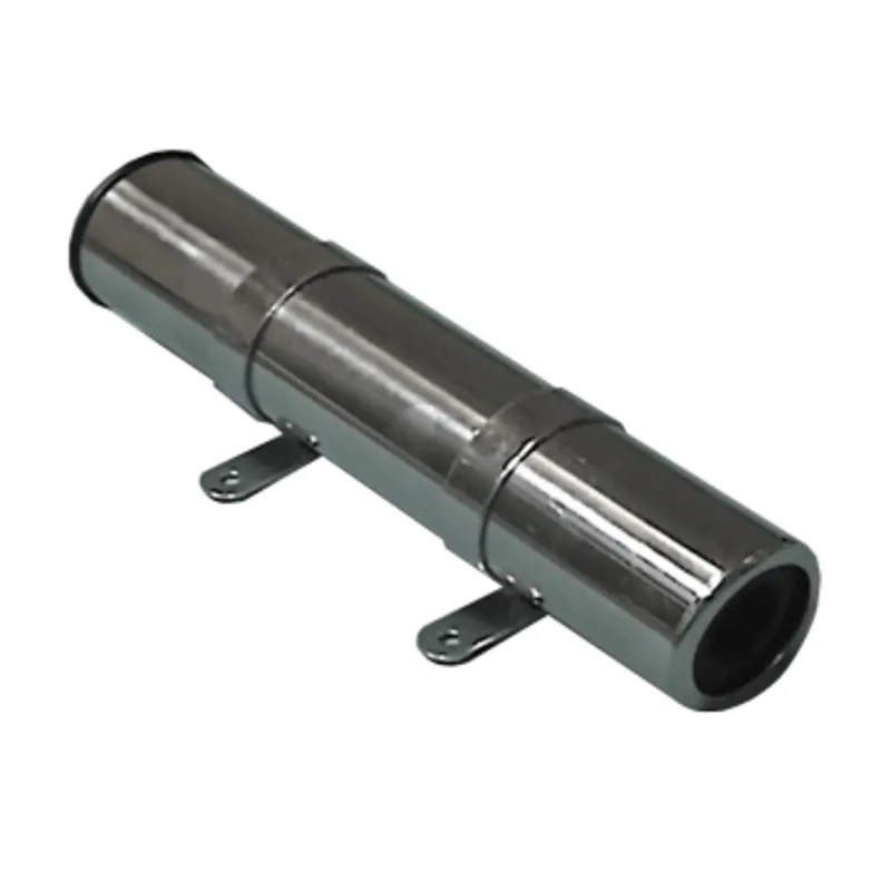 Niro Angelrutenhalter für Seitenmontage, L=260mm, Max. Ø45mm