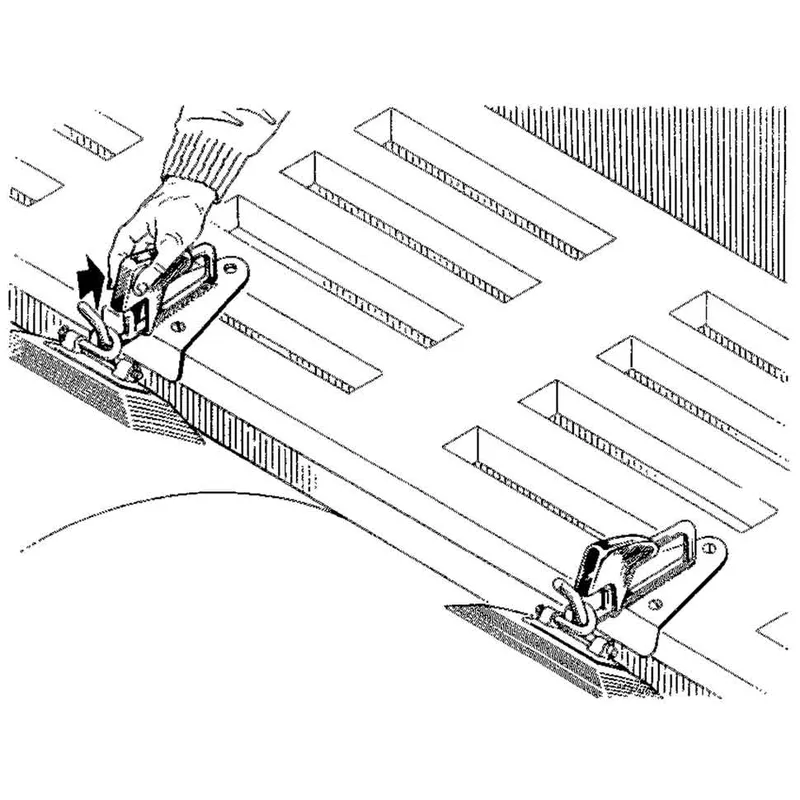 Selbstschließende "Snap" Davits für Neopren- und Pvc-Schlauchboote