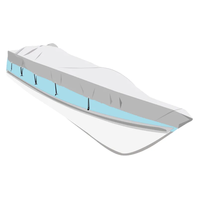 Abdeckplane Größe Maxi Tender, Silbergrau, Bootslänge 300-360cm, Bootsbreite 155-170cm