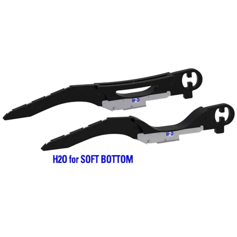 Hurley H2o Davit System 36" Black Mount Soft Bottom mit Fußplatte für Die Montage auf Der Badeplattform