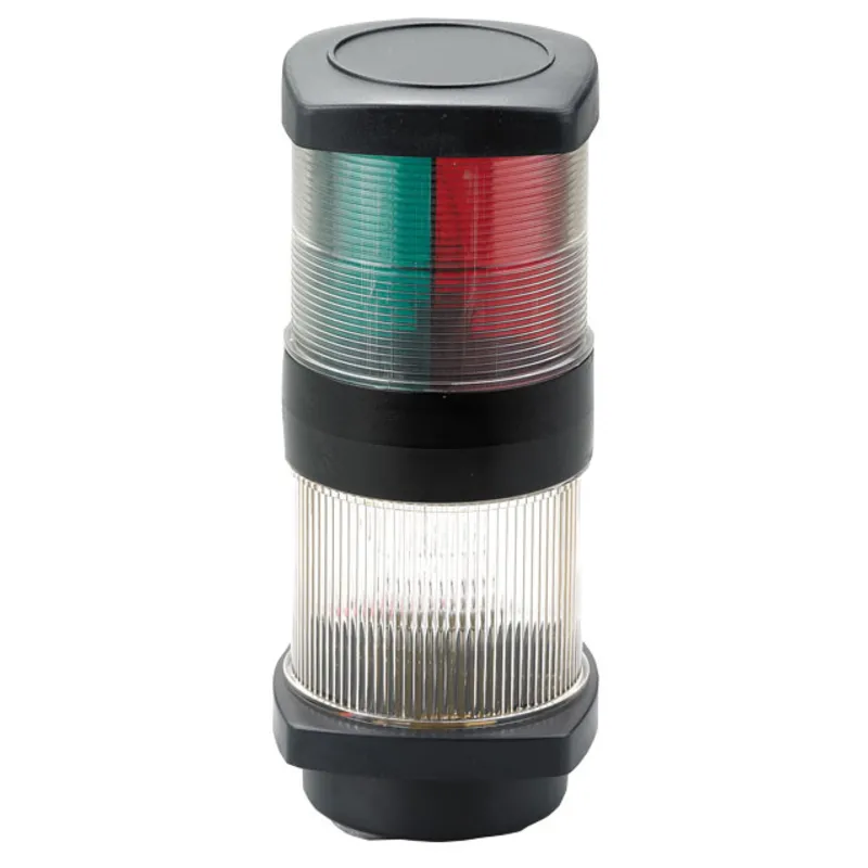 Positionslaterne, 12v, 2x112,5°/1x135° & 1x360°, 1nm, Schwarzes Gehäuse, Rot/Grün/Klar