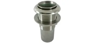 allpa Niro Borddurchlass für Auspuff mit Niro Klappe