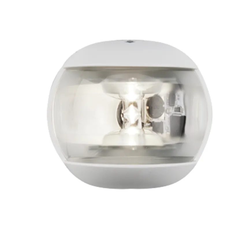 Positionslaterne Weiß Toplicht 225°, Led 12-24v, Weißes Kunststoffgehäuse